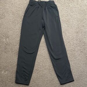 Under Armour Mens Pull On Drawstring Loose Fit Jogger Pants Charcoal Gray Size S